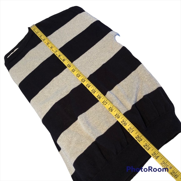 Liz Claiborne Navy & Silver Sweater Size L - Picture 6 of 7